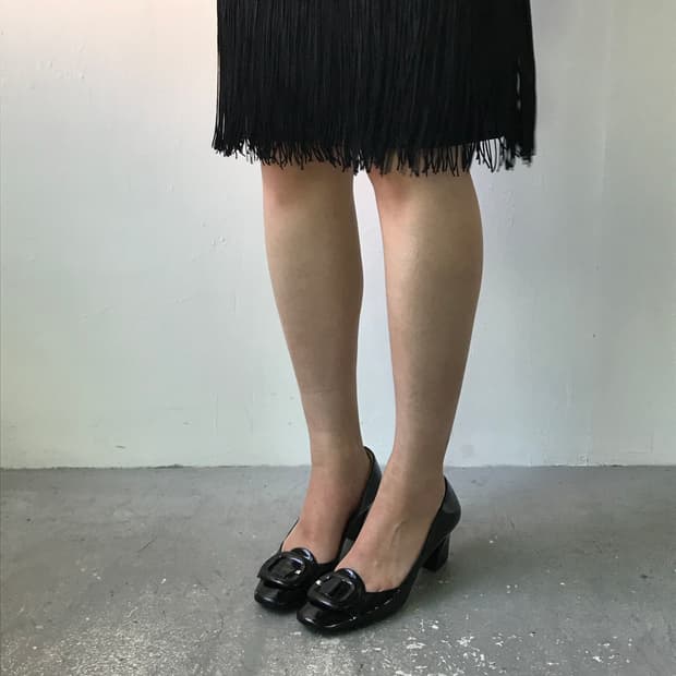 프라다 페이던트 펌프스 힐