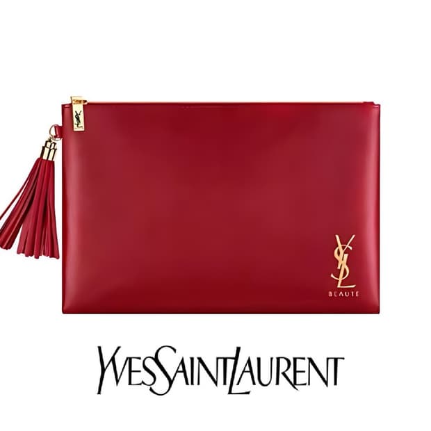 입생로랑 YSL 레드 테슬 파우치 (새제품)
