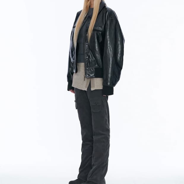 Oversize Ripple Beanie Brown