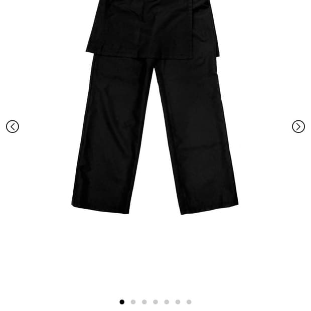 지초이 ss26 trainer skirt trousers black 3