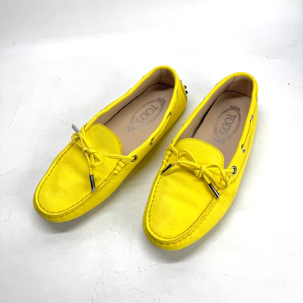 245)토즈 고미노 드라이빙 슈즈 옐로우