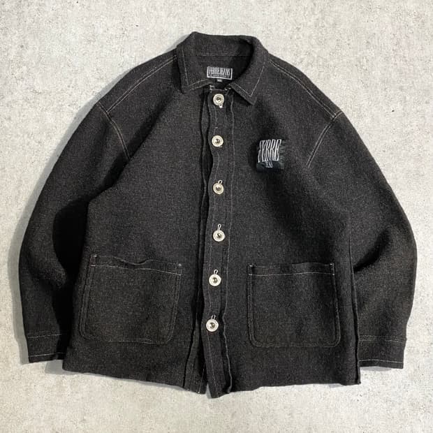 [100]90s 지안프랑코페레 아카이브 리버스 울 셔츠자켓