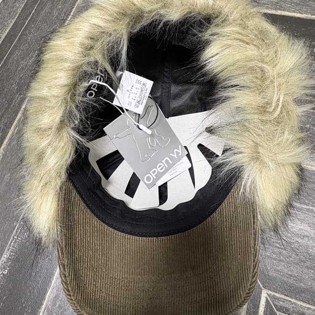 오픈와이와이 open yy 포우 퍼 코듀로이 이어플랩 캡 카키