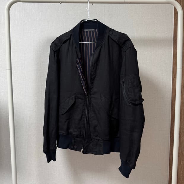 요지야마모토 뿌르옴므 MA-1 봄버 재킷