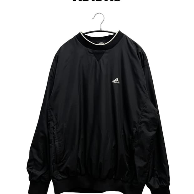 (105) 아디다스 올드스쿨 우븐 웜업 블랙