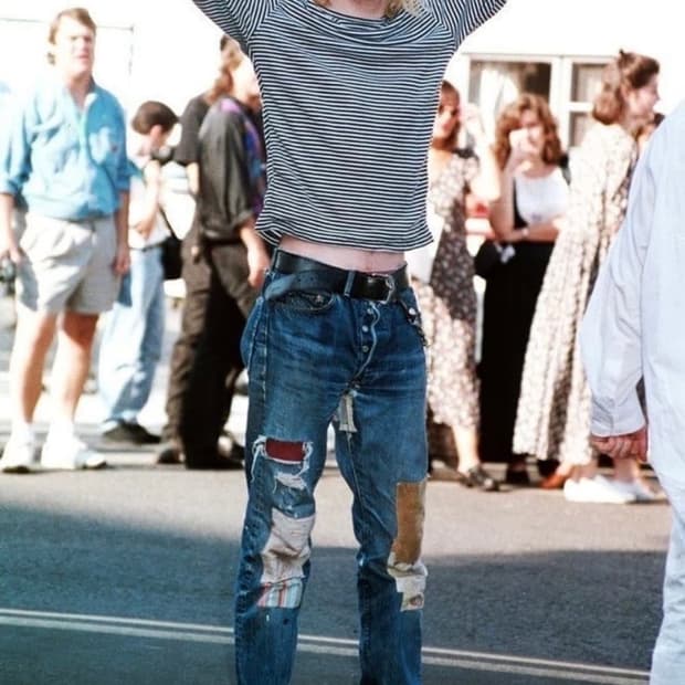 Levi’s 523 Straight 빈티지 리페어 데님