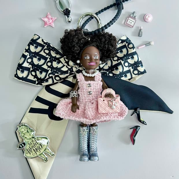 (8)바비키링 정품USA 마텔사 바비인형 커스텀키링