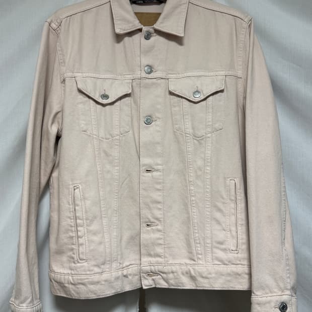 자라 연핑크 트러커 데님 자켓