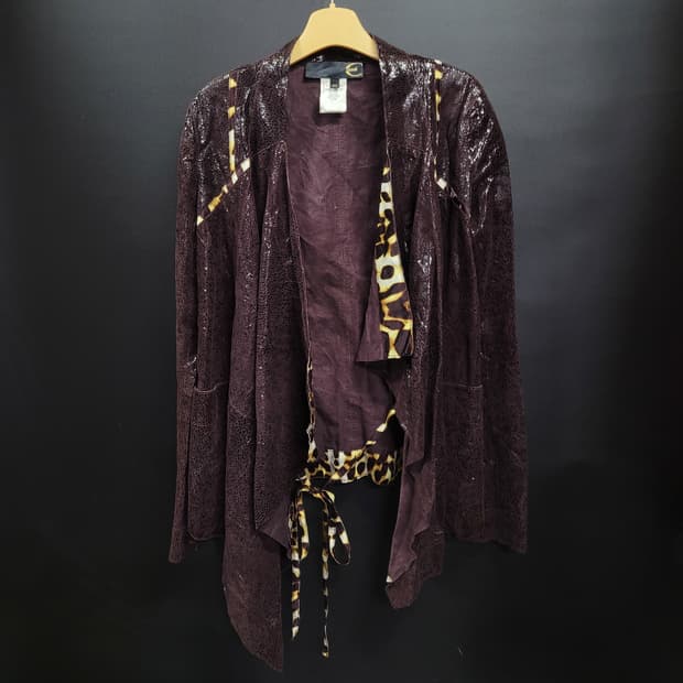 JUST CAVALLI 저스트 까발리 빈티지 가죽 스웨이드 