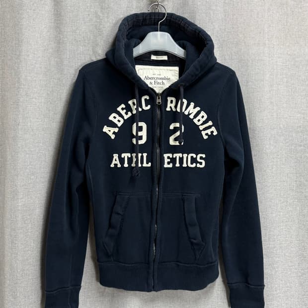 [M] 아베크롬비 네이비 기모 후드집업