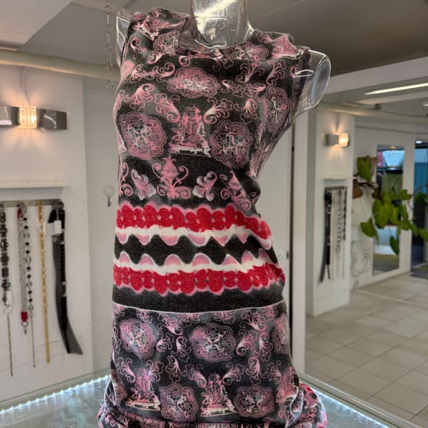 oriental print one piece