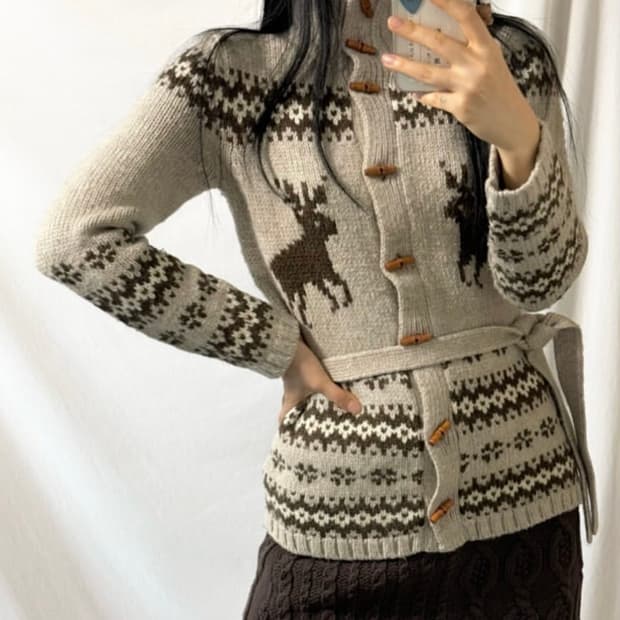 빈티지 노르딕 니트