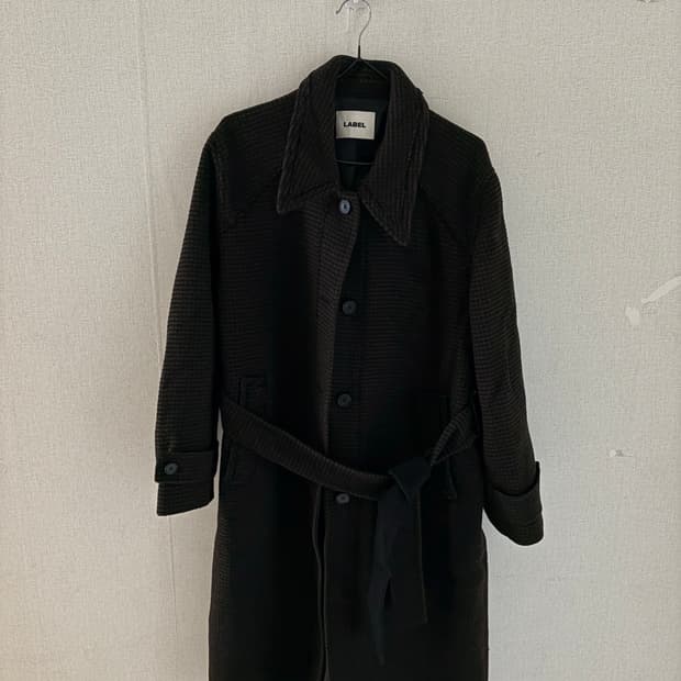 라벨아카이브 체크 코트