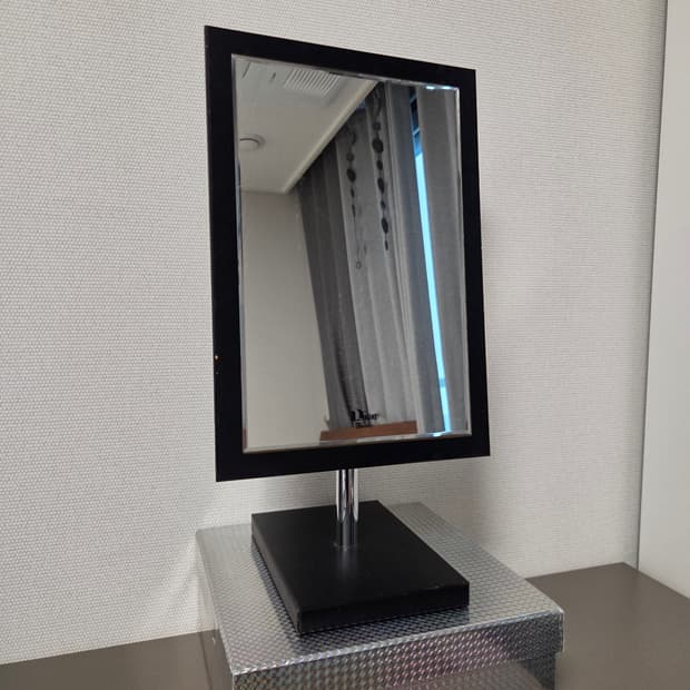 Dior 빈티지 블랙 스퀘어 탁상 거울