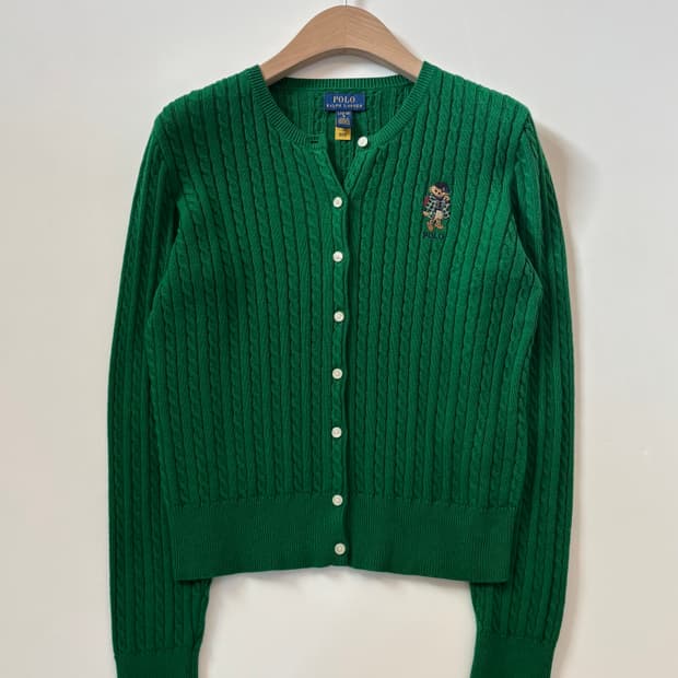 Polo 폴로 랄프로렌 QR라벨 베어로고 걸즈 가디건