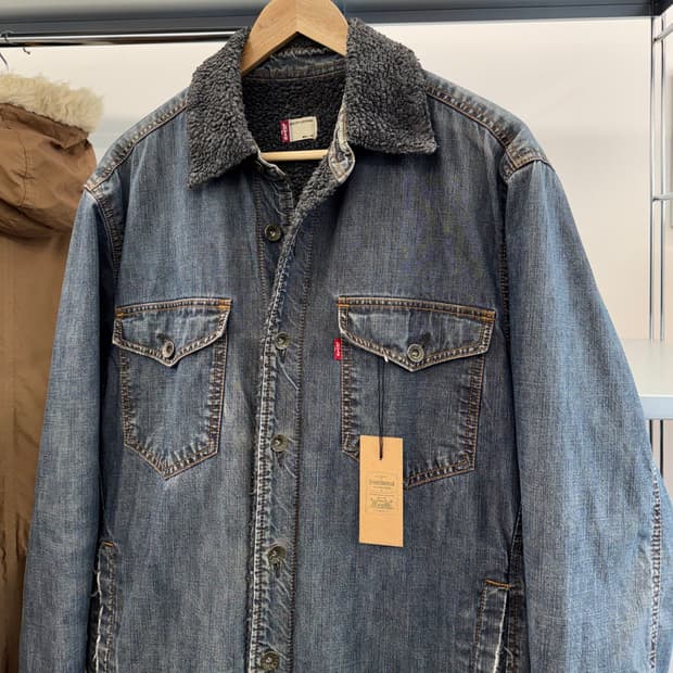 리바이스 워싱 쉐르파 데님 자켓 (L)  