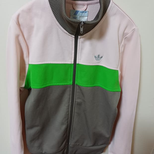 아디다스 져지 핑크/그린/회색