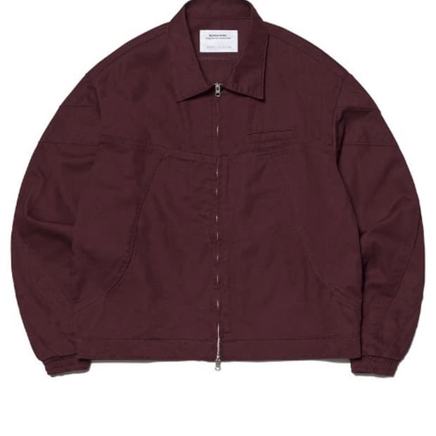 노매뉴얼 버건디 자켓 M