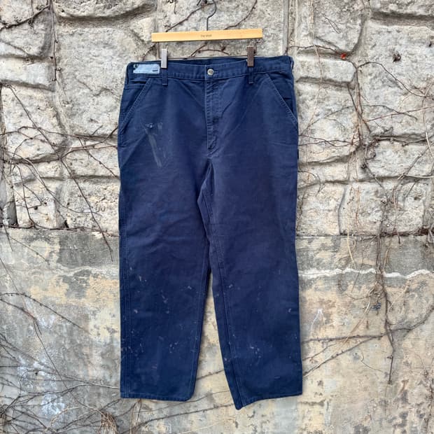 칼하트 빈티지 b11 mdt 네이비 싱글니 카펜터 워크 팬츠