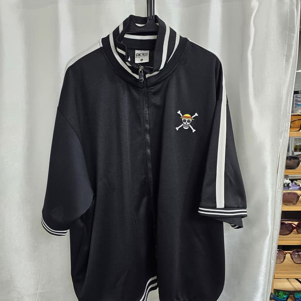 원피스 해적 마크 반팔 점퍼 (1462)