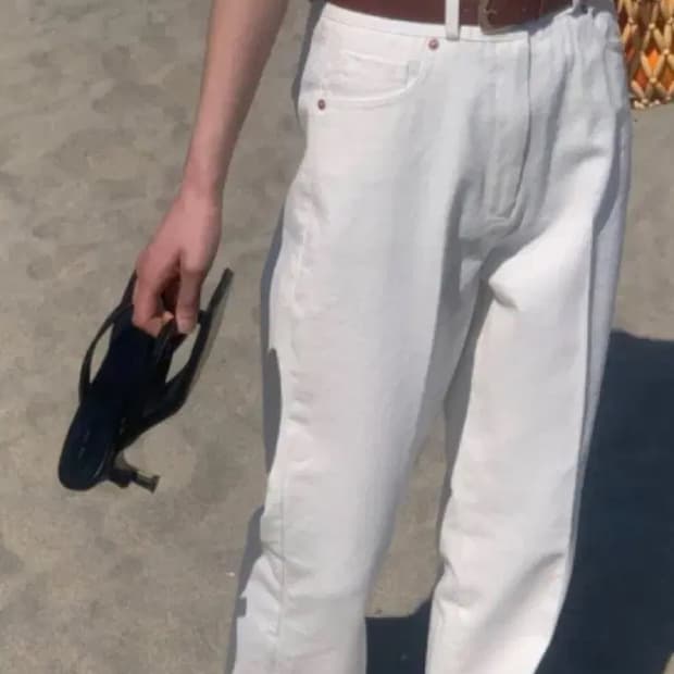 파운더스 마르셀 팬츠 화이트