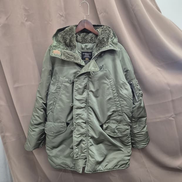 알파인더스트리 N3B 패딩 야상 올리브 M