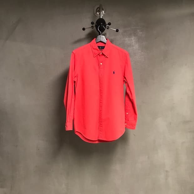 폴로 랄프로렌 솔리드 셔츠 코랄 S