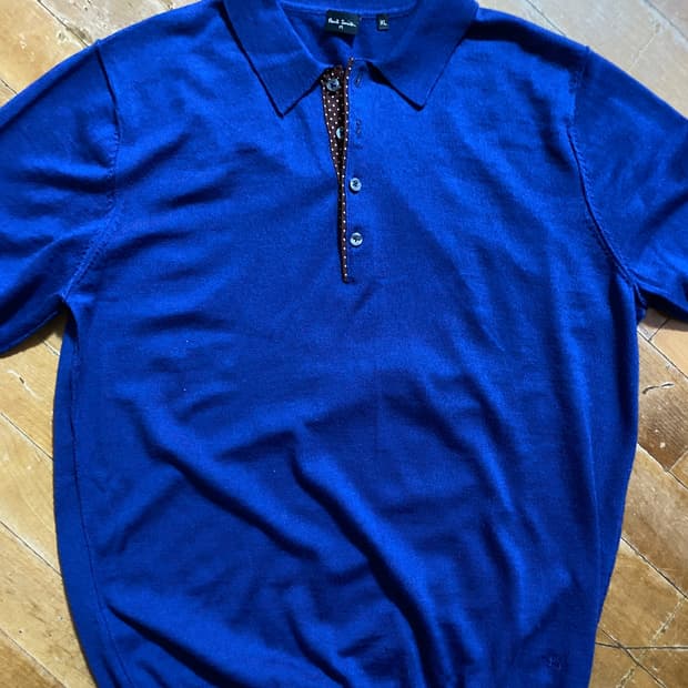 폴 스미스 남성 울100% 니트 폴로 셔츠 XL (105₩