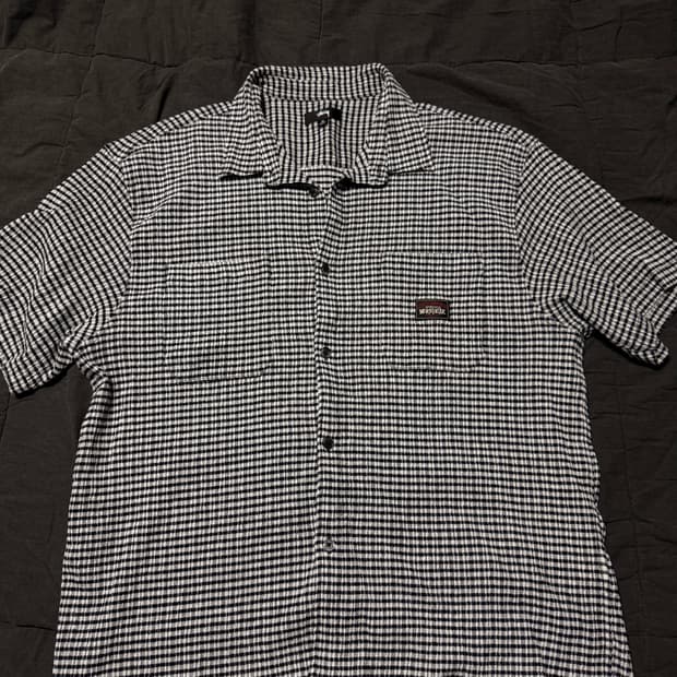 스투시 체크 반팔 셔츠