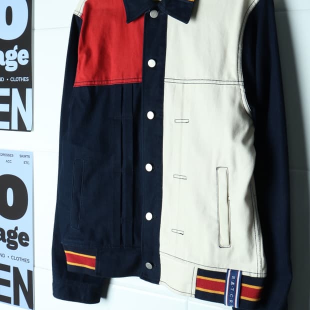 (L-XL) 로맨틱크라운 집업 바람막이 점퍼자켓 트러커-H35743