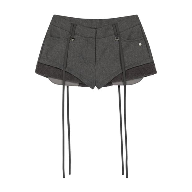오호스 마이크로 울 쇼츠 그레이 Micro Wool Shorts