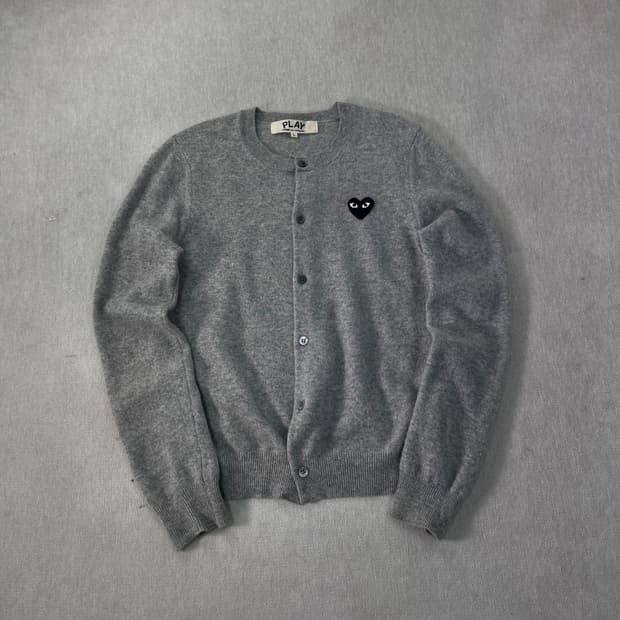 W 95 꼼데가르송 하트와펜 울 가디건