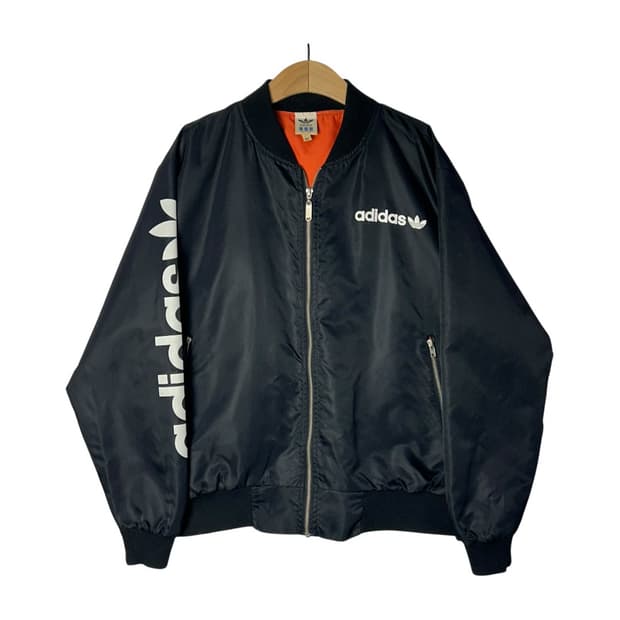 [adidas] 90s 아디다스 빅로고 나일론 봄버자켓
