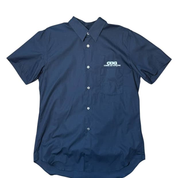 CDG 숏슬리브 셔츠 블랙