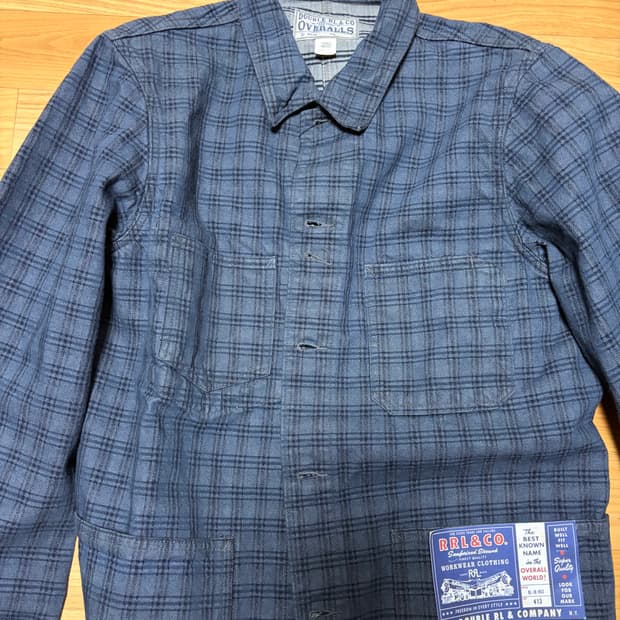 RRL 플래드 자카드 데님 자켓 L