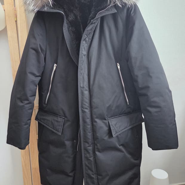 질스튜어트 뉴욕 폭스퍼 롱패딩 구스다운