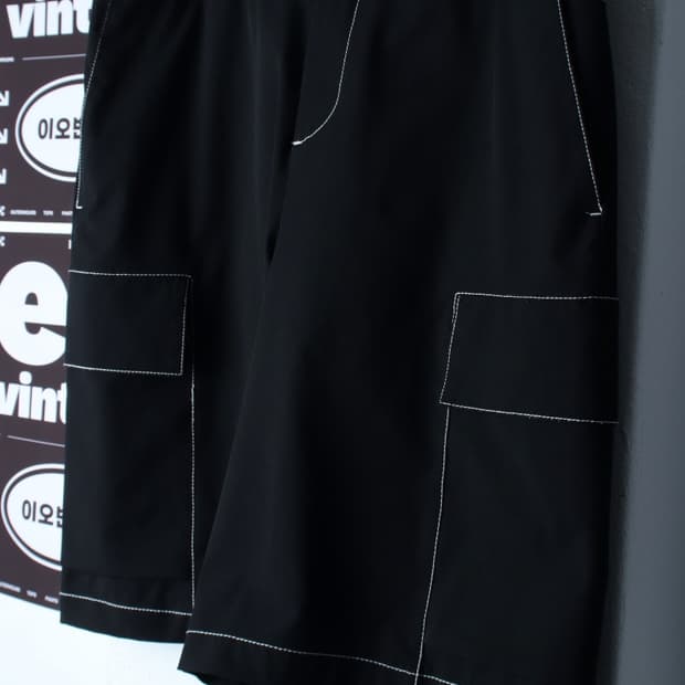 (L-XL) 자라 반바지 팬츠 버뮤다 스티치 밴딩 올드스쿨-P9864