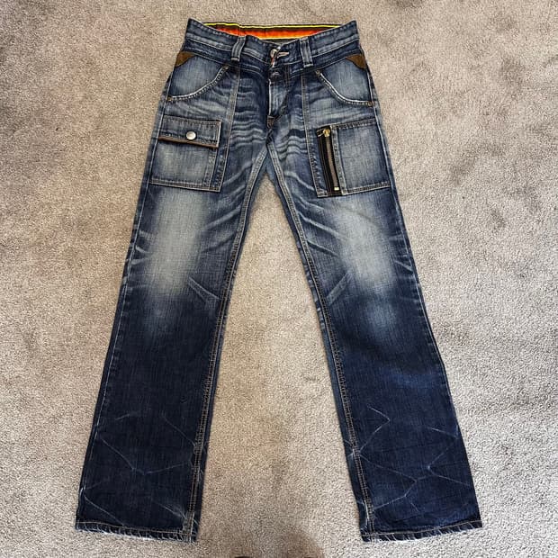 에드윈 블루트립 에스닉 데님 팬츠(32)