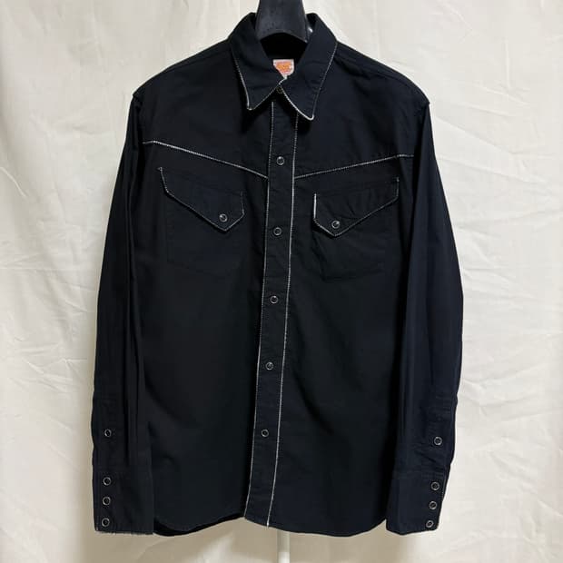 슈가케인 네이티브 아메리칸 웨스턴 셔츠 / 블랙, L