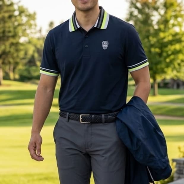 [100]파사디 뒷판 전체 타공 반팔 카라티