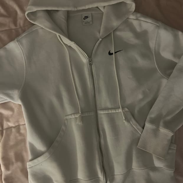 나이키 생화이트 후드집업