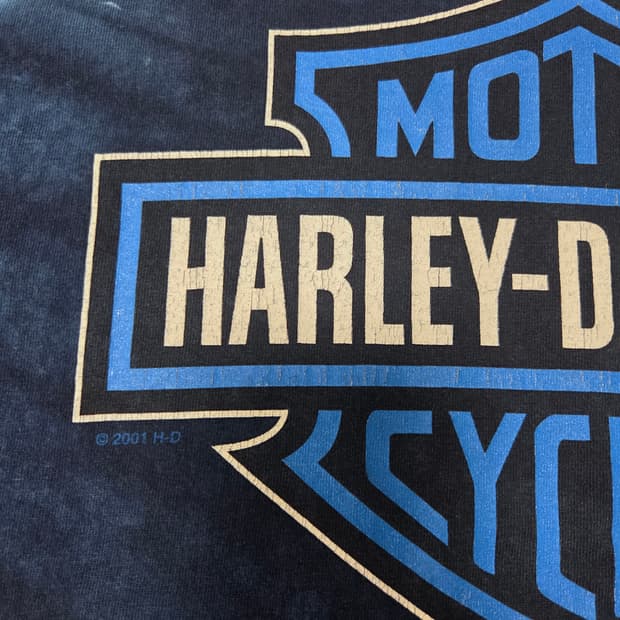 빈티지 할리데이비슨 타이다이 롱슬리브