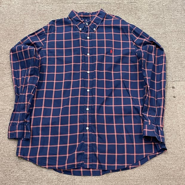 (XXL) POLO 폴로 랄프로렌 체크 셔츠 클래식 핏