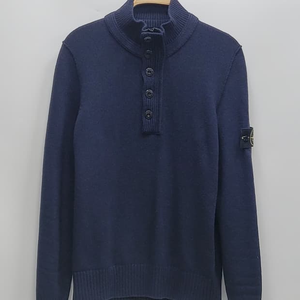 STONE ISLAND 스톤아일랜드 하프 집업 하이넥 니트 / 남 M 