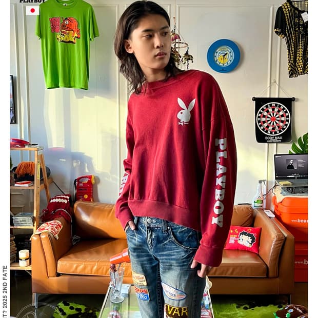 PLAY BOY X MOUSSY Japan Long-Sleeve