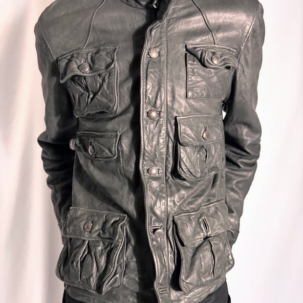 Dolce & Gabbana Military Leather Jacket