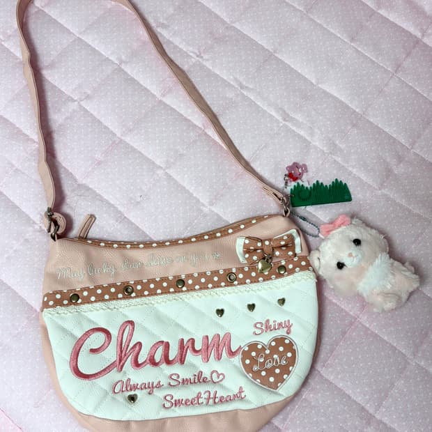 Charm 라떼갸루 히메갸루 숄더백 리즈리사 원피스 큐롯 아가일 핀터깔