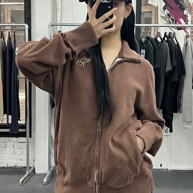 아베크롬비 브라운 집업 자켓