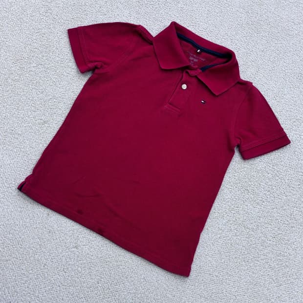 S 타미힐피거 키즈 반팔 카라 티셔츠 0420E