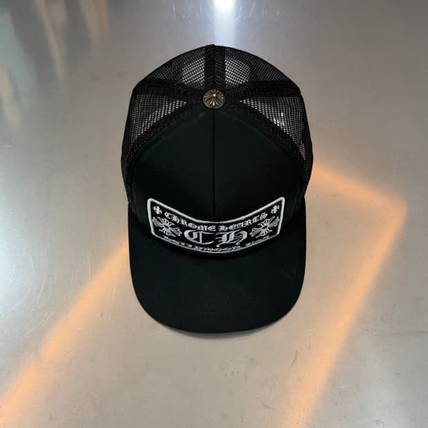 [리오브전포점] 크롬하츠 블랙 트리커캡 모자 